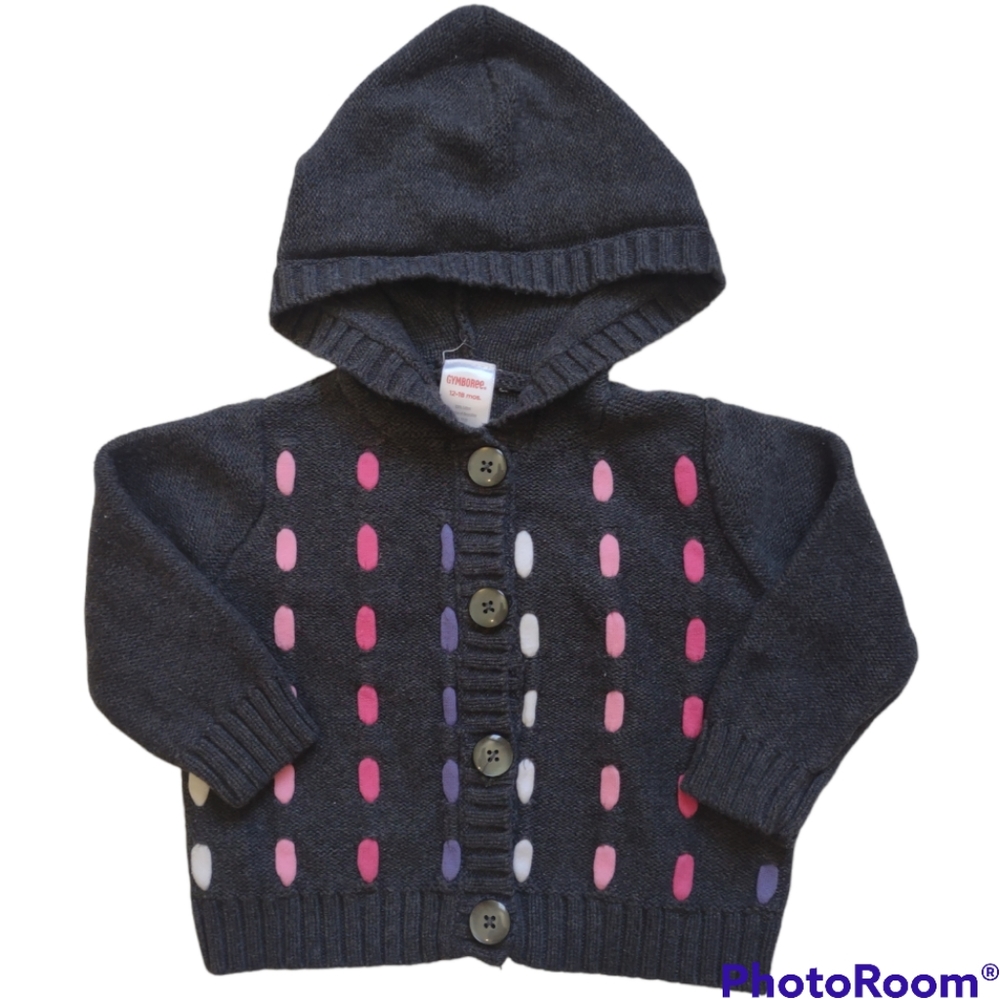 Gymboree Girls SuperStar Hooded Sweater 12-18 months